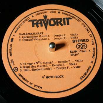 LP V'Moto Rock: Garázskijárat 158197