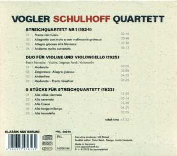 CD Erwin Schulhoff: Schulhoff 424688