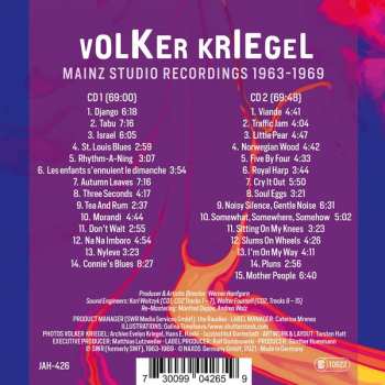 2CD Volker Kriegel: Mainz Studio Recordings1963-1969 647132