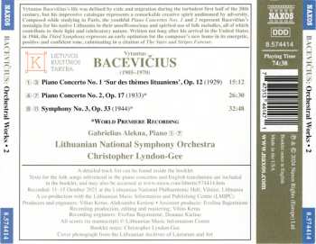 CD Vytautas Bacevičius: Orchestral Works • 2 621729