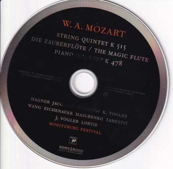 CD Wolfgang Amadeus Mozart: String Quintet K 515 - Die Zauberflöte - Piano Quartet K 478 388716