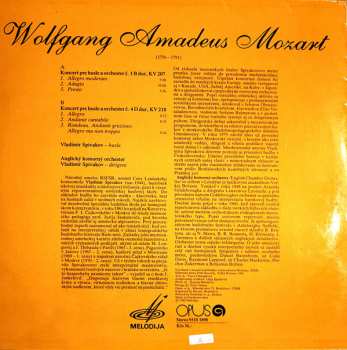 LP Wolfgang Amadeus Mozart: Koncerty Pre Husle A Orchester Č. 1 B Dur KV 207 / Č. 4  D Dur KV 218 543644