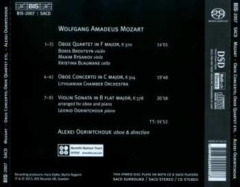 SACD Wolfgang Amadeus Mozart: Oboe Concerto / Quartet / Sonata 396397