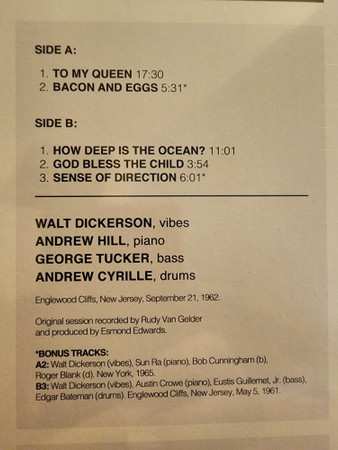 LP Walt Dickerson: To My Queen LTD 566372