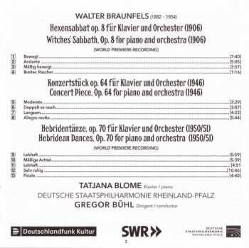 CD Staatsphilharmonie Rheinland-Pfalz: Works For Piano & Orchestra (Witches' Sabbath Op. 8 / Hebridean Dances Op. 70 / Concert Piece Op. 64) 116887