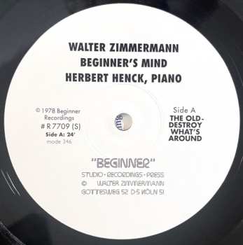 LP Walter Zimmermann: Beginners Mind 615699