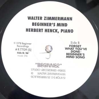 LP Walter Zimmermann: Beginners Mind 615699