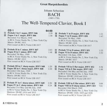 2CD Johann Sebastian Bach: The Well-Tempered Clavier, Book I  177545