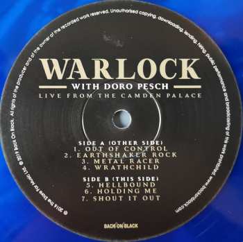 2LP Warlock: Live From The Camden Palace CLR 63601