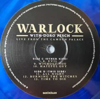 2LP Warlock: Live From The Camden Palace CLR 63601