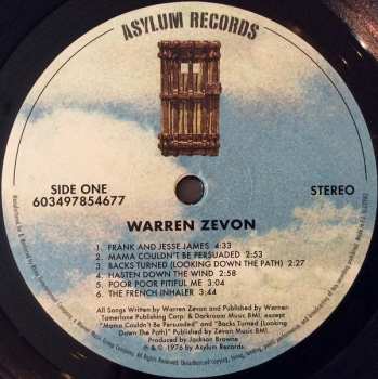 LP Warren Zevon: Warren Zevon LTD 419644