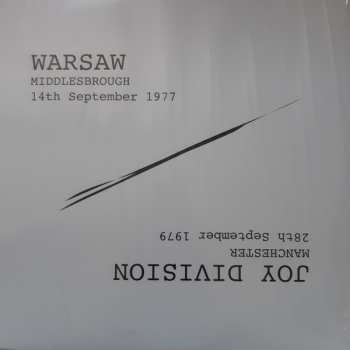 Warsaw: Warsaw Middlesbrough 14th September 1977 / Joy Division Manchester 28th September 1979