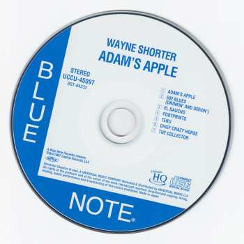 CD Wayne Shorter: Adam's Apple LTD 650914