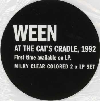 2LP Ween: At The Cat's Cradle, 1992 CLR 599843