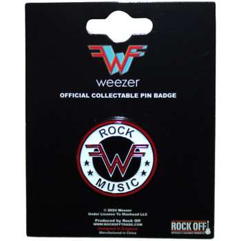 Merch Weezer: Placka Rock Music Emblem