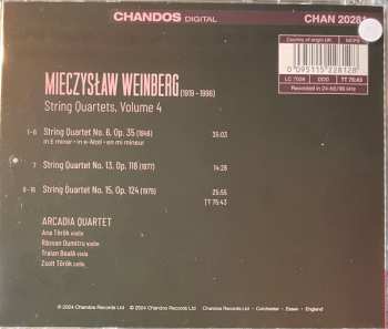 CD Mieczysław Weinberg: String Quartets Nos 6, 13, And 15 (Vol. Four) 625165