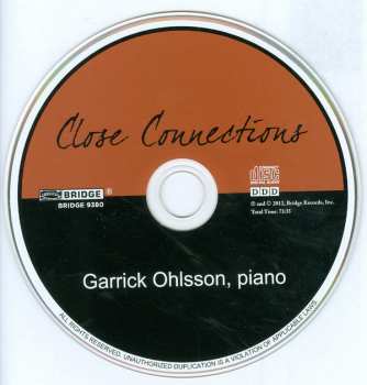 CD Garrick Ohlsson: Close Connections 397483