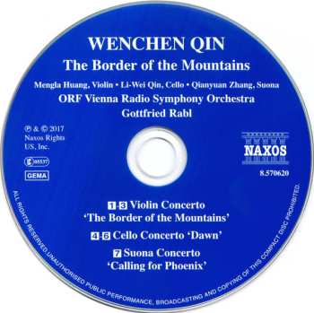 CD Wenchen Qin: The Border Of The Mountains 635178