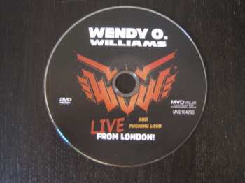 DVD Wendy O. Williams: Live (And Fucking Loud) From London 581475