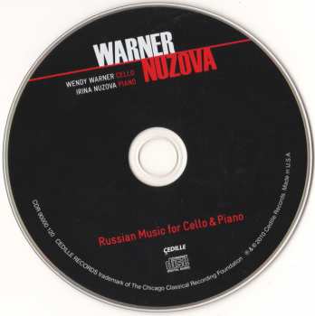 CD Wendy Warner: Russian Music For Cello & Piano 350811