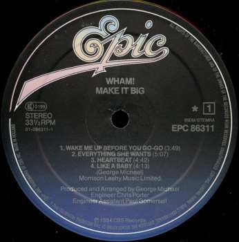 LP Wham!: Make It Big 641635