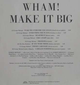 LP Wham!: Make It Big 42272