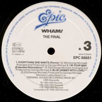 2LP Wham!: The Final 642377