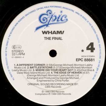 2LP Wham!: The Final 642377