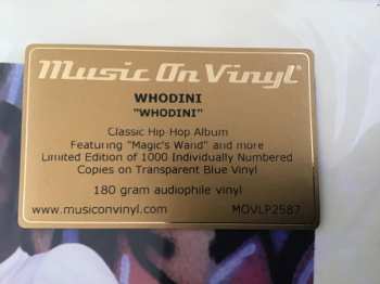 LP Whodini: Whodini LTD | NUM | CLR 40330