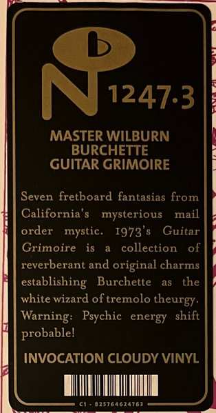 LP Master Wilburn Burchette: Guitar Grimoire CLR 604995