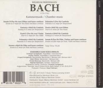 CD Wilhelm Friedemann Bach: Kammermusik / Chamber Music 630505