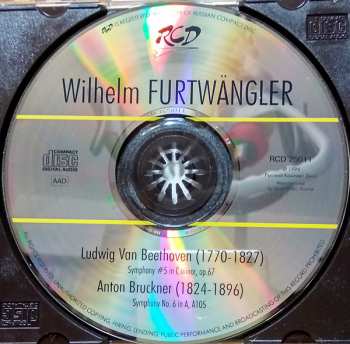 CD Wilhelm Furtwängler: Beethoven: Symphony No.5. / Bruckner: Symphony No.6 548720