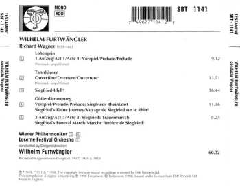 CD Wilhelm Furtwängler:  Furtwängler Conducts Wagner 633332