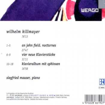 CD Wilhelm Killmayer: An John Field. Nocturnes, Vier Neue Klavierstücke, Klavieralbum Mit Sphinxen  344690