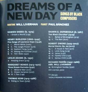 CD Will Liverman: Dreams Of A New Day - Songs By Black Composers 480365