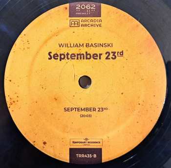 LP William Basinski: September 23rd CLR | LTD 614538