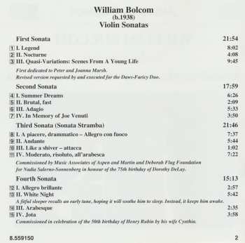 CD William Bolcom: Violin Sonatas 323065