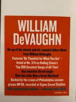 LP William DeVaughn: Be Thankful For What You Got LTD 610445