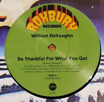 LP William DeVaughn: Be Thankful For What You Got 578710