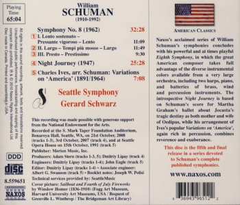 CD Gerard Schwarz: Symphony No. 8 • Night Journey • Variations On 'America' 570088