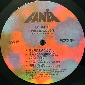 LP Willie Colón: Lo Mato (Si No Compra Este LP) 557932