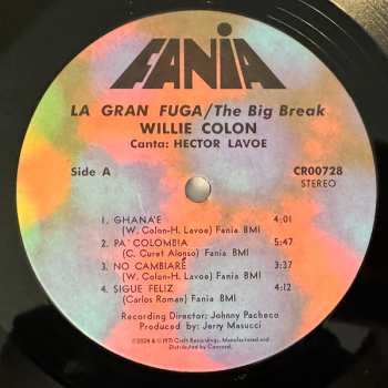 LP Willie Colón: Wanted By FBI / The Big Break - La Gran Fuga 551924