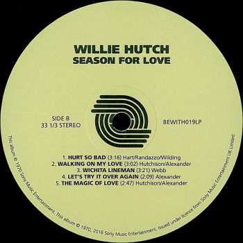 LP Willie Hutch: Season For Love LTD 108349