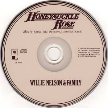 CD Willie Nelson & Family: Honeysuckle Rose (Music From The Original Soundtrack) 615088