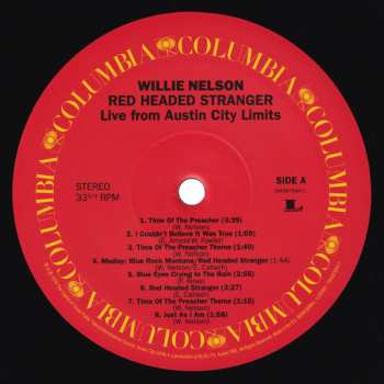 LP Willie Nelson: Red Headed Stranger Live From Austin City Limits LTD 404469