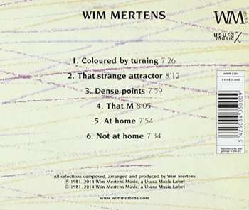 CD Wim Mertens: At Home - Not At Home 647965