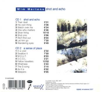 2CD Wim Mertens: Shot And Echo / A Sense Of Place DIGI 558260