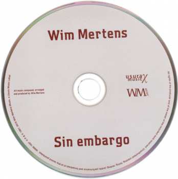 CD Wim Mertens: Sin Embargo 401977