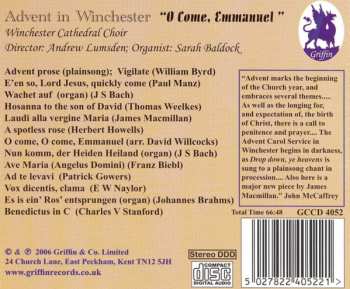 CD Winchester Cathedral Choir: Advent In Winchester (O Come, Emmanuel) 654741