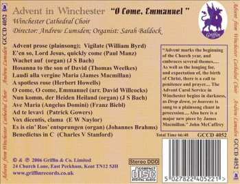 CD Winchester Cathedral Choir: Advent In Winchester (O Come, Emmanuel) 654741